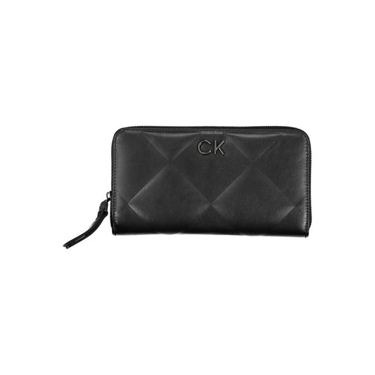 Calvin Klein – Elegante schwarze RFID-blockierende Geldbörse mit Logo