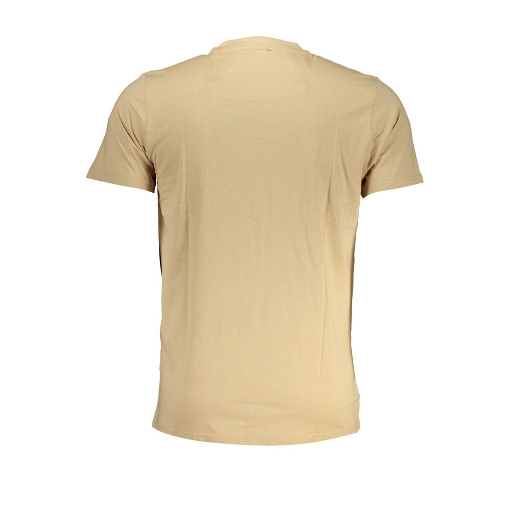 Cavalli Class – Beiges Baumwoll-T-Shirt