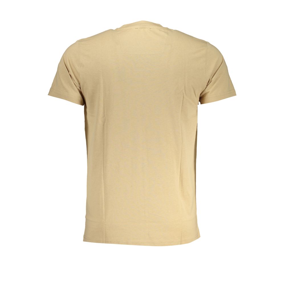 Cavalli Class – Beiges Baumwoll-T-Shirt