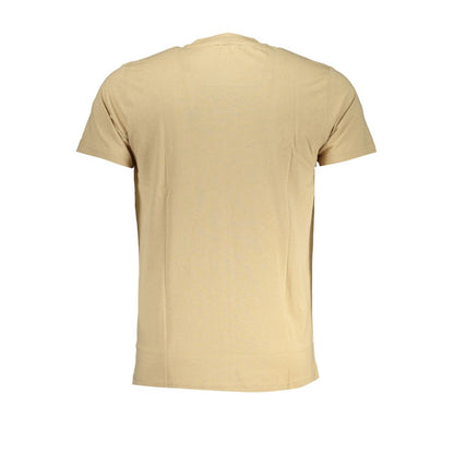 Cavalli Class – Beiges Baumwoll-T-Shirt
