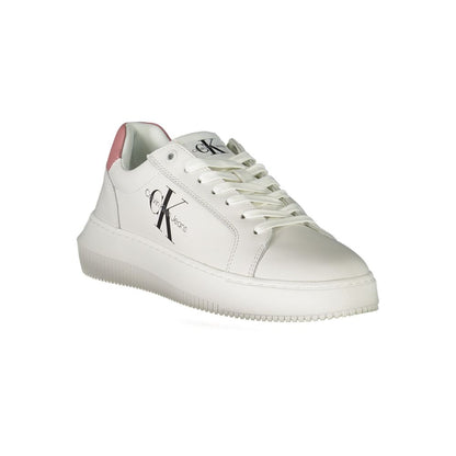 Calvin Klein – Weißer Polyester-Sneaker