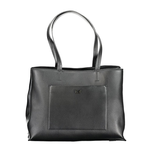 Calvin Klein Schwarze Polyester-Handtasche