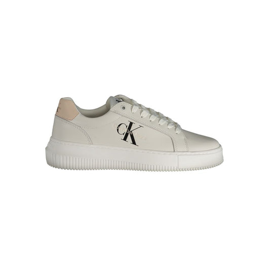 Calvin Klein – Weißer Polyester-Sneaker