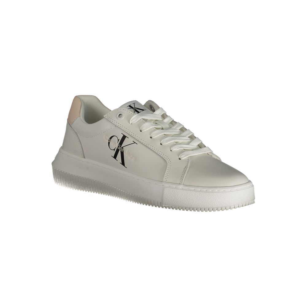 Calvin Klein – Weißer Polyester-Sneaker