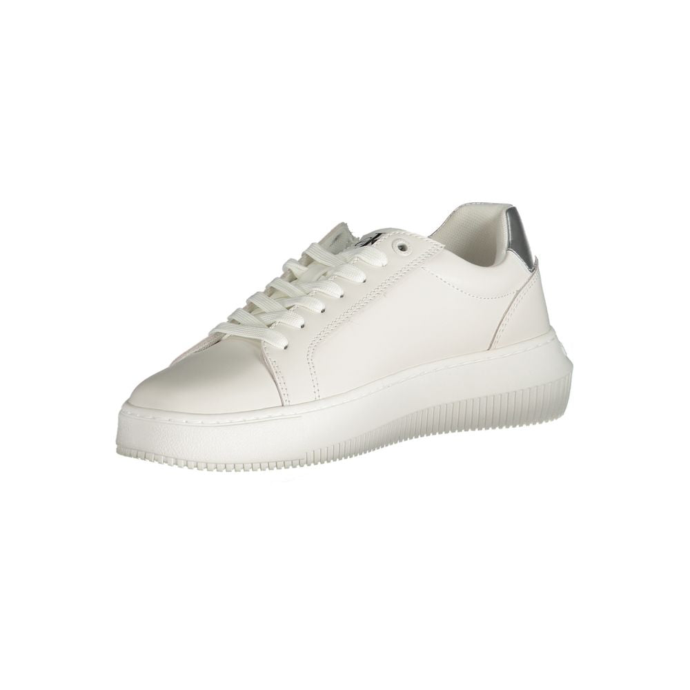 Calvin Klein – Weißer Polyester-Sneaker