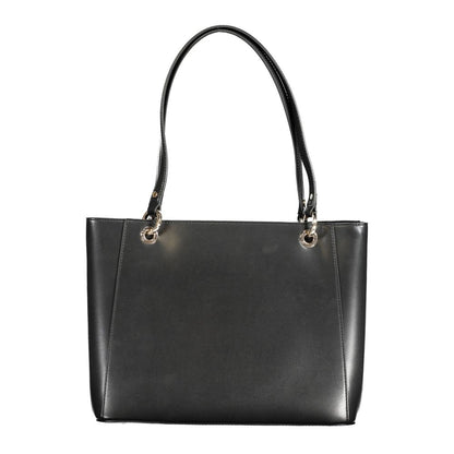 Guess Jeans – Schwarze Polyethylen-Handtasche