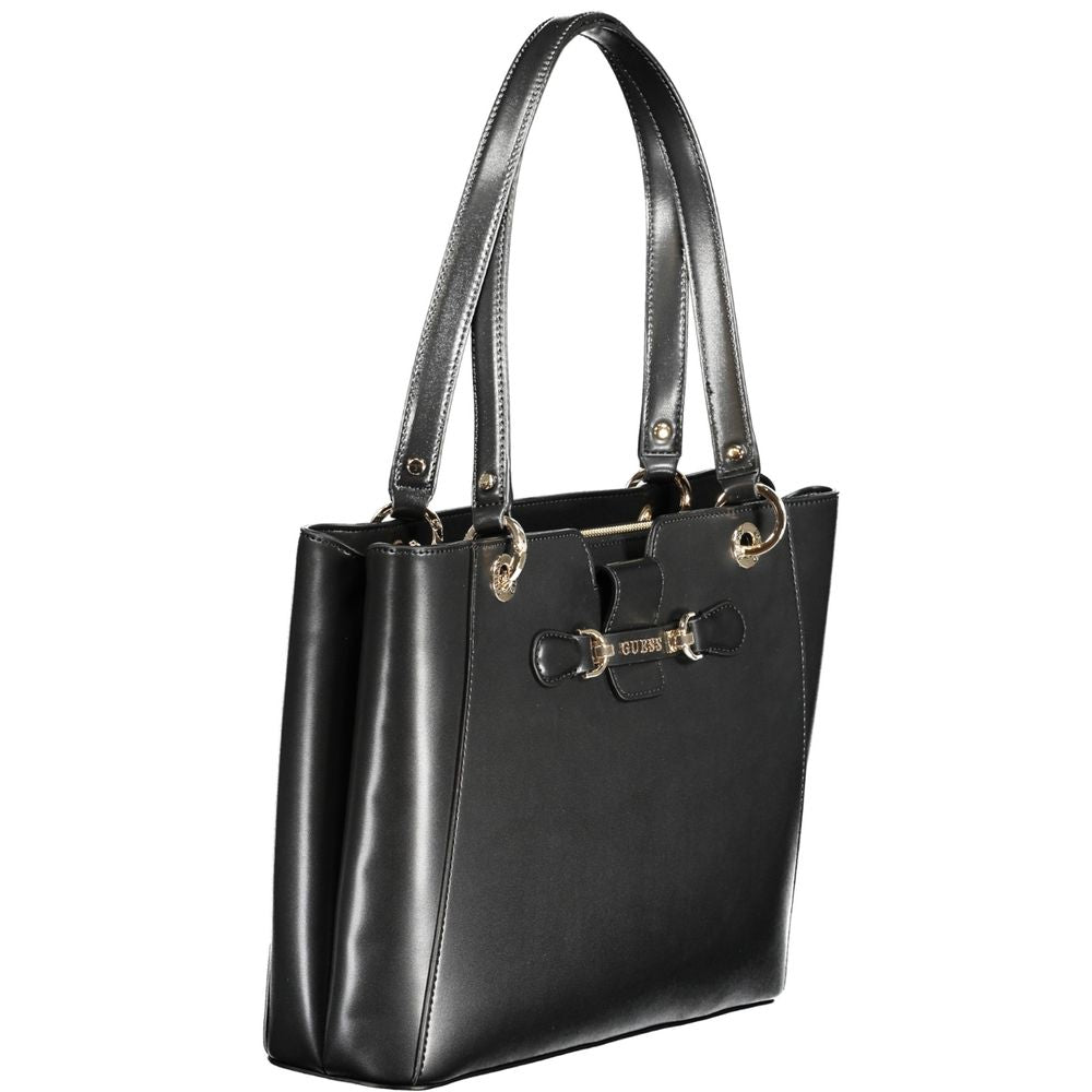 Guess Jeans – Schwarze Polyethylen-Handtasche