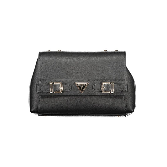 Guess Jeans Schwarze Polyethylen-Damenhandtasche