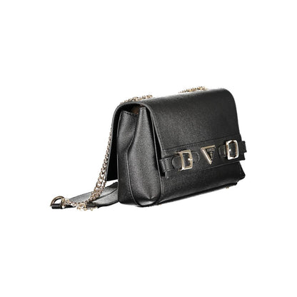 Guess Jeans Schwarze Polyethylen-Damenhandtasche