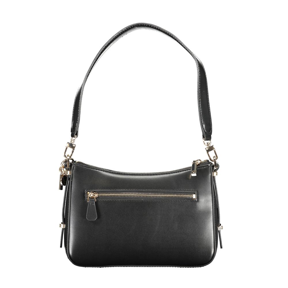 Guess Jeans Schwarze Polyethylen-Damenhandtasche