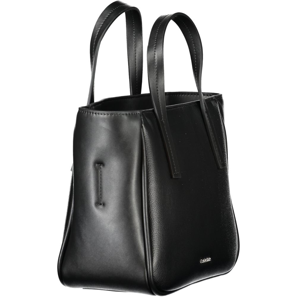 Calvin Klein Damenhandtasche aus Polyethylen, Schwarz