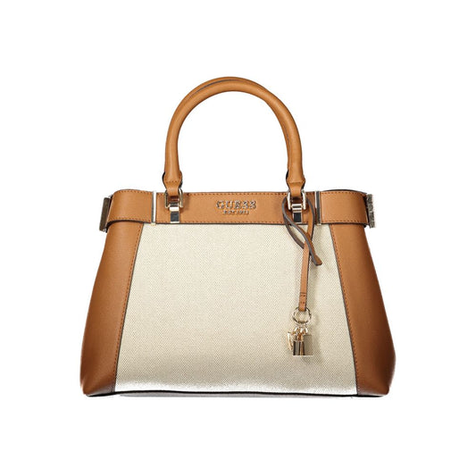 Guess Jeans Braune Baumwoll-Damenhandtasche