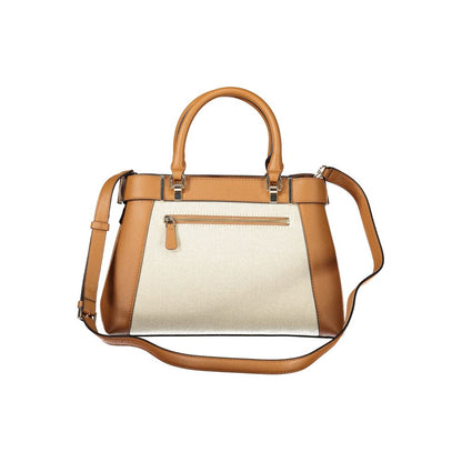 Guess Jeans Braune Baumwoll-Damenhandtasche