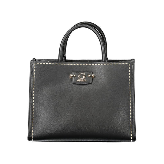 Guess Jeans Schwarze Polyethylen-Damenhandtasche