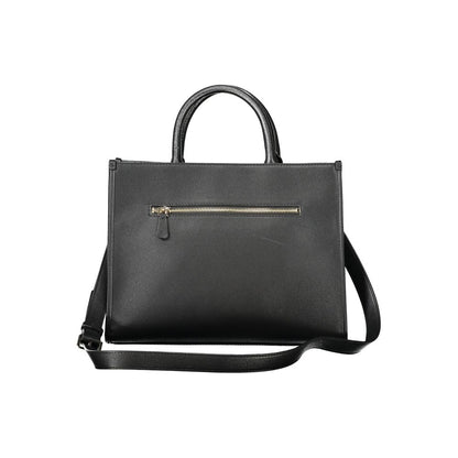 Guess Jeans Schwarze Polyethylen-Damenhandtasche