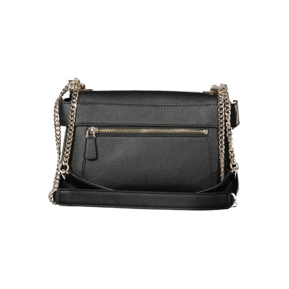 Guess Jeans Schwarze Polyethylen-Damenhandtasche