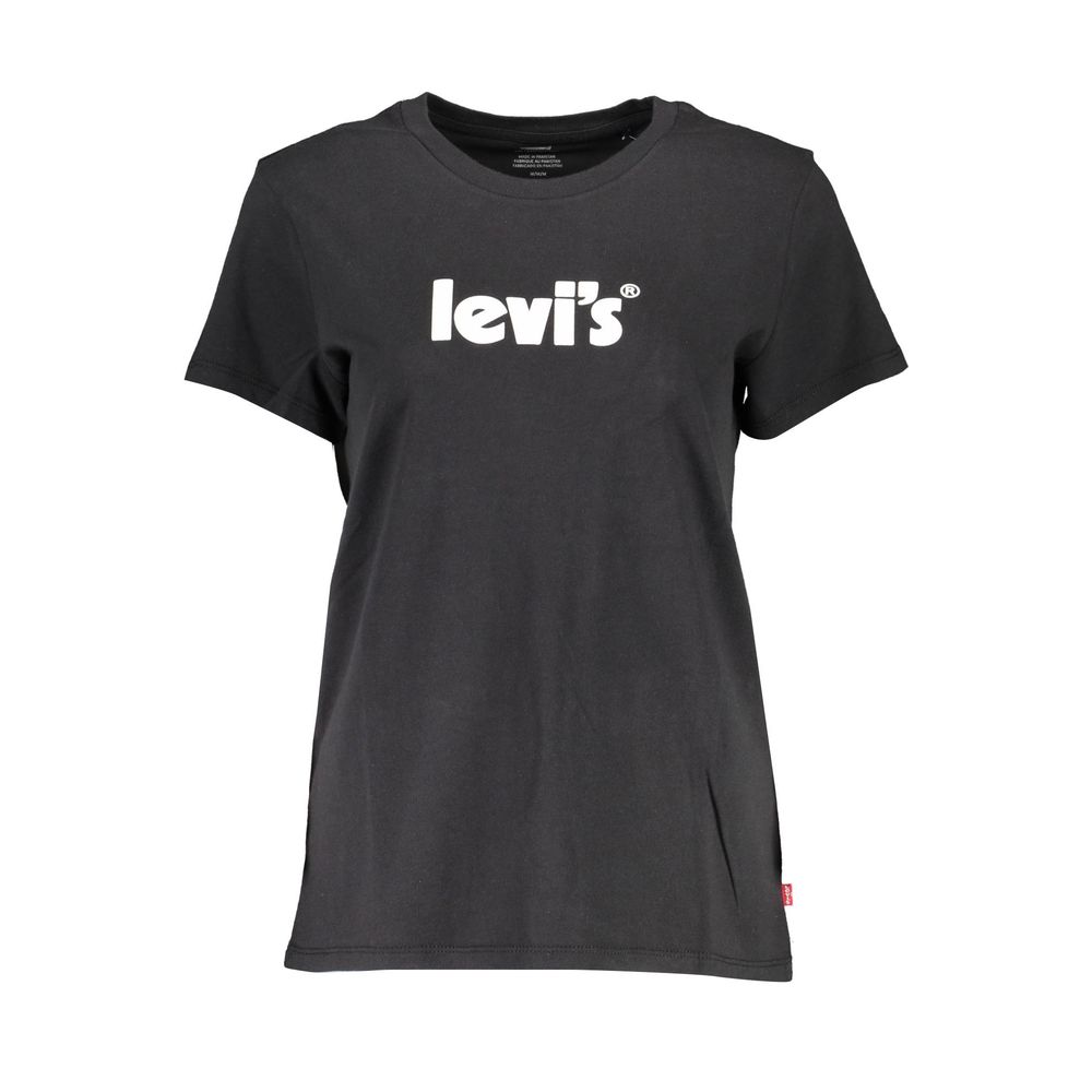 Levi's – Schwarze Baumwolloberteile und T-Shirts