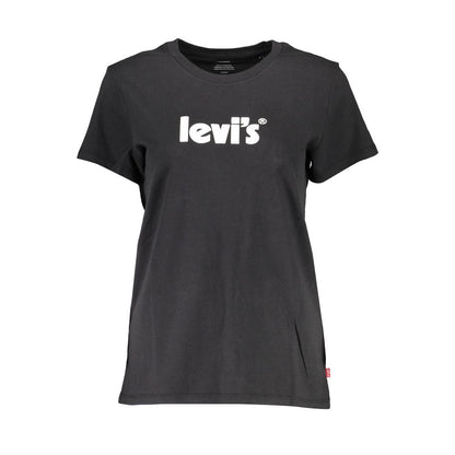 Levi's – Schwarze Baumwolloberteile und T-Shirts