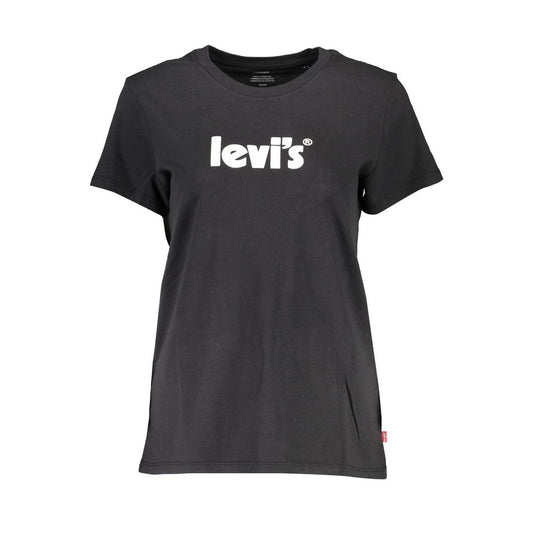 Levi's – Schwarze Baumwolloberteile und T-Shirts