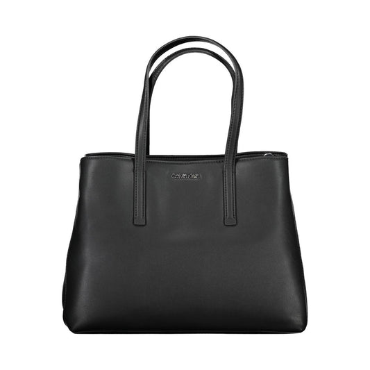 Calvin Klein Schwarze Polyester-Damenhandtasche