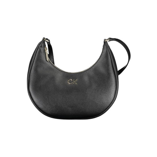 Calvin Klein – Schwarze Handtasche aus recyceltem Polyester für Damen