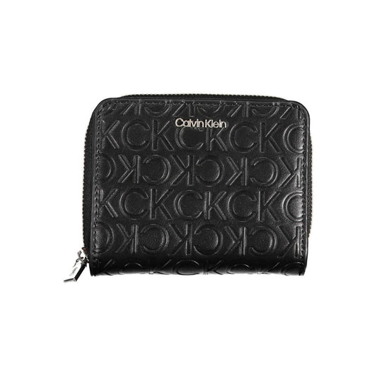 Calvin Klein – Schwarze Polyethylen-Geldbörse für Damen