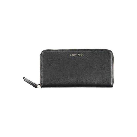Calvin Klein – Schwarze Polyethylen-Geldbörse für Damen