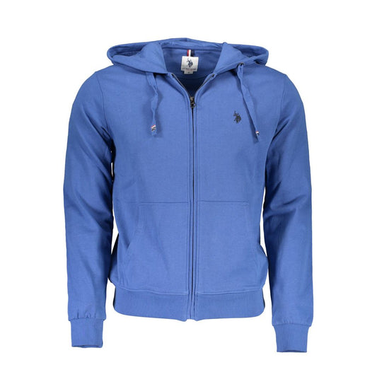 U.S. POLO ASSN. Blauer Baumwoll-Kapuzenpullover für Herren