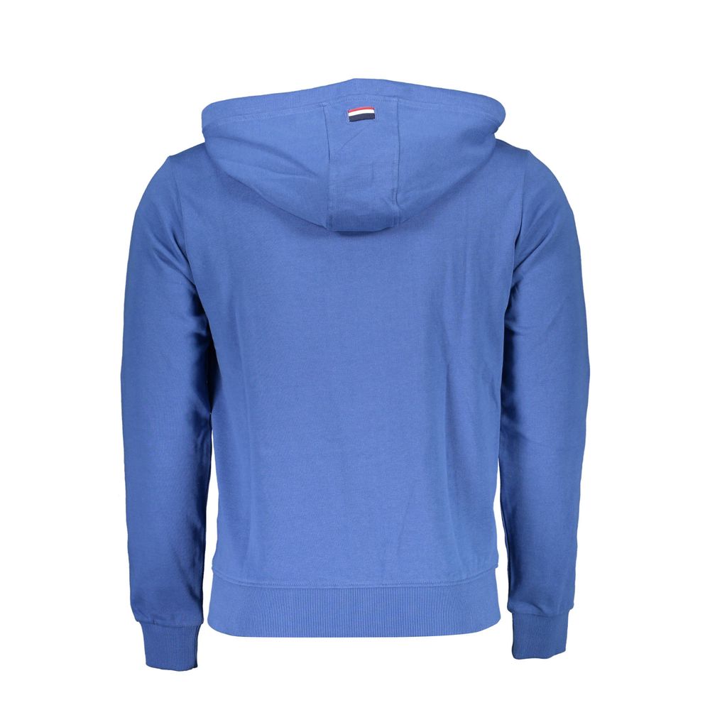 U.S. POLO ASSN. Blauer Baumwoll-Kapuzenpullover für Herren