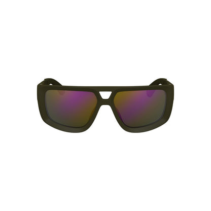 Calvin Klein Grüne Kunststoff Herren Sonnenbrille