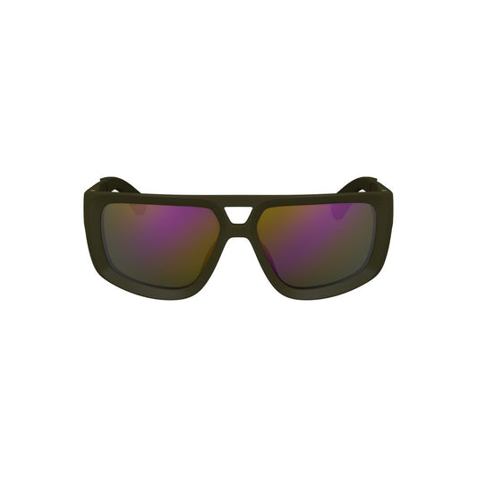 Calvin Klein Grüne Kunststoff Herren Sonnenbrille