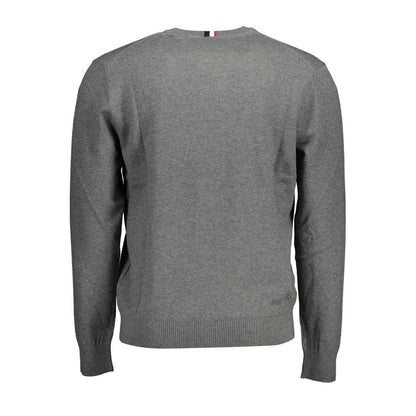 US POLO ASSN. Grauer Baumwollpullover für Herren
