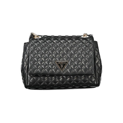 Guess Jeans Schwarze Polyethylen-Damenhandtasche