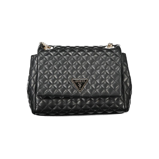 Guess Jeans Schwarze Polyethylen-Damenhandtasche