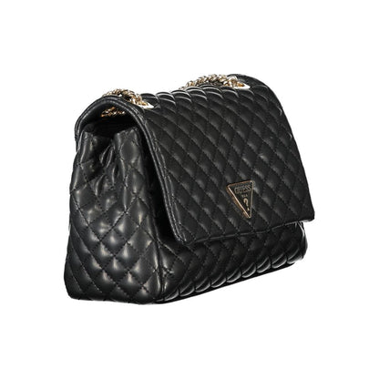 Guess Jeans Schwarze Polyethylen-Damenhandtasche