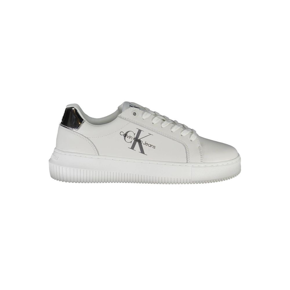 Calvin Klein – Weißer Polyester-Sneaker