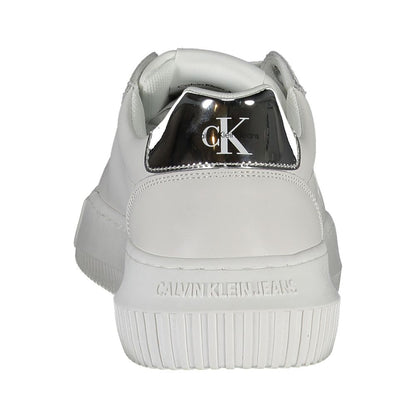 Calvin Klein – Weißer Polyester-Sneaker