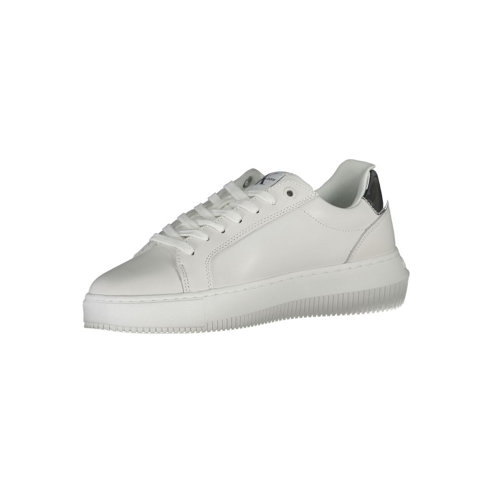 Calvin Klein – Weißer Polyester-Sneaker