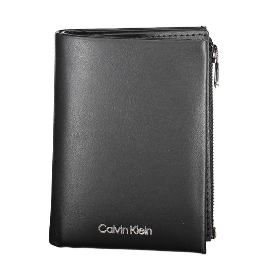Calvin Klein Herren-Geldbörse aus schwarzem Leder