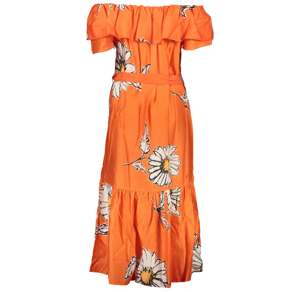 Desigual Orange Baumwollkleid