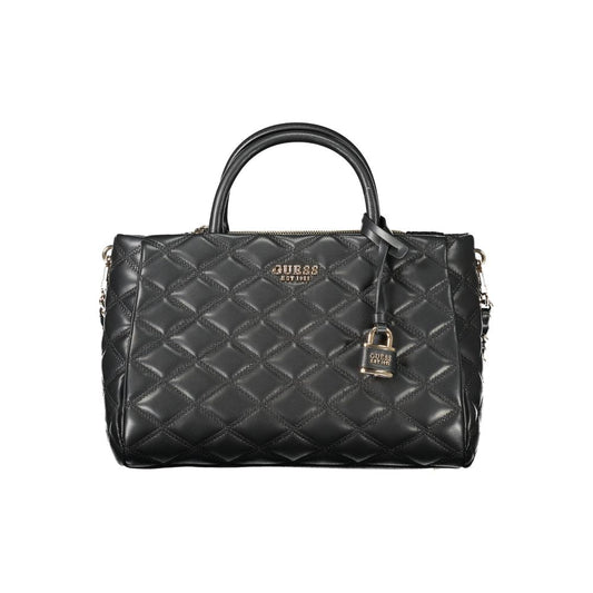 Guess Jeans Schwarze Polyethylen-Damenhandtasche