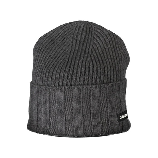 Calvin Klein Eleganter grauer Hut mit Kontrastdetails