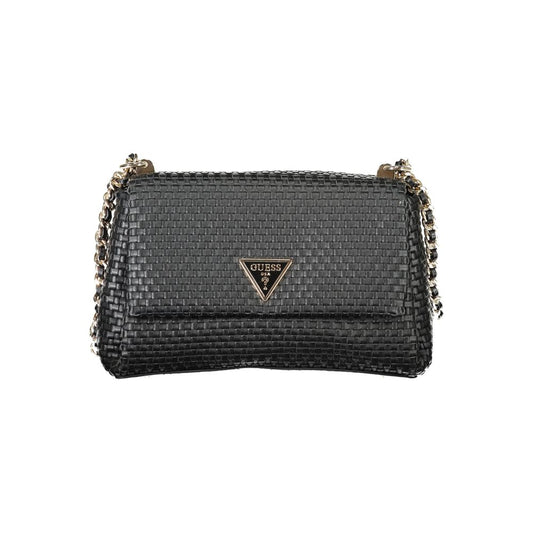 Guess Jeans Schwarze Polyethylen-Damenhandtasche