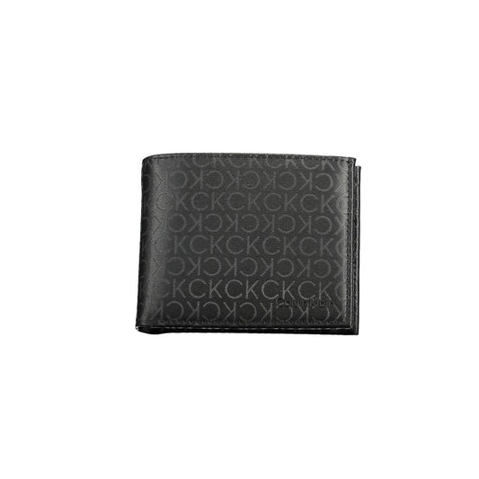 Calvin Klein Herren-Geldbörse aus Polyester, Schwarz