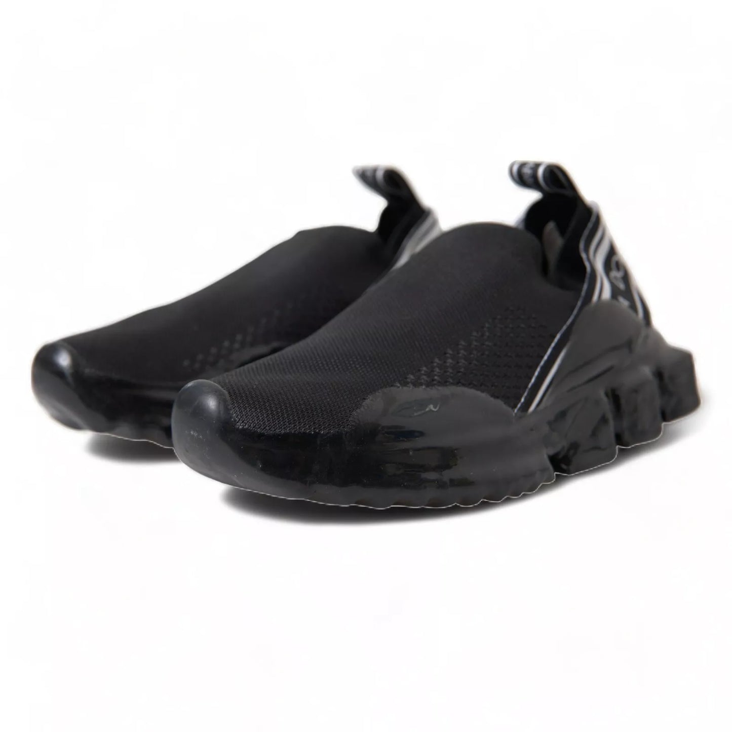 Dolce &amp; Gabbana Black Sorrento Slip On Low Top Sneakers