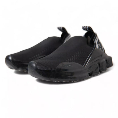 Dolce &amp; Gabbana Black Sorrento Slip On Low Top Sneakers