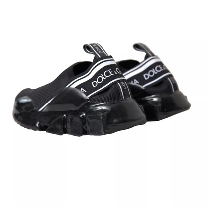 Dolce &amp; Gabbana Black Sorrento Slip On Low Top Sneakers