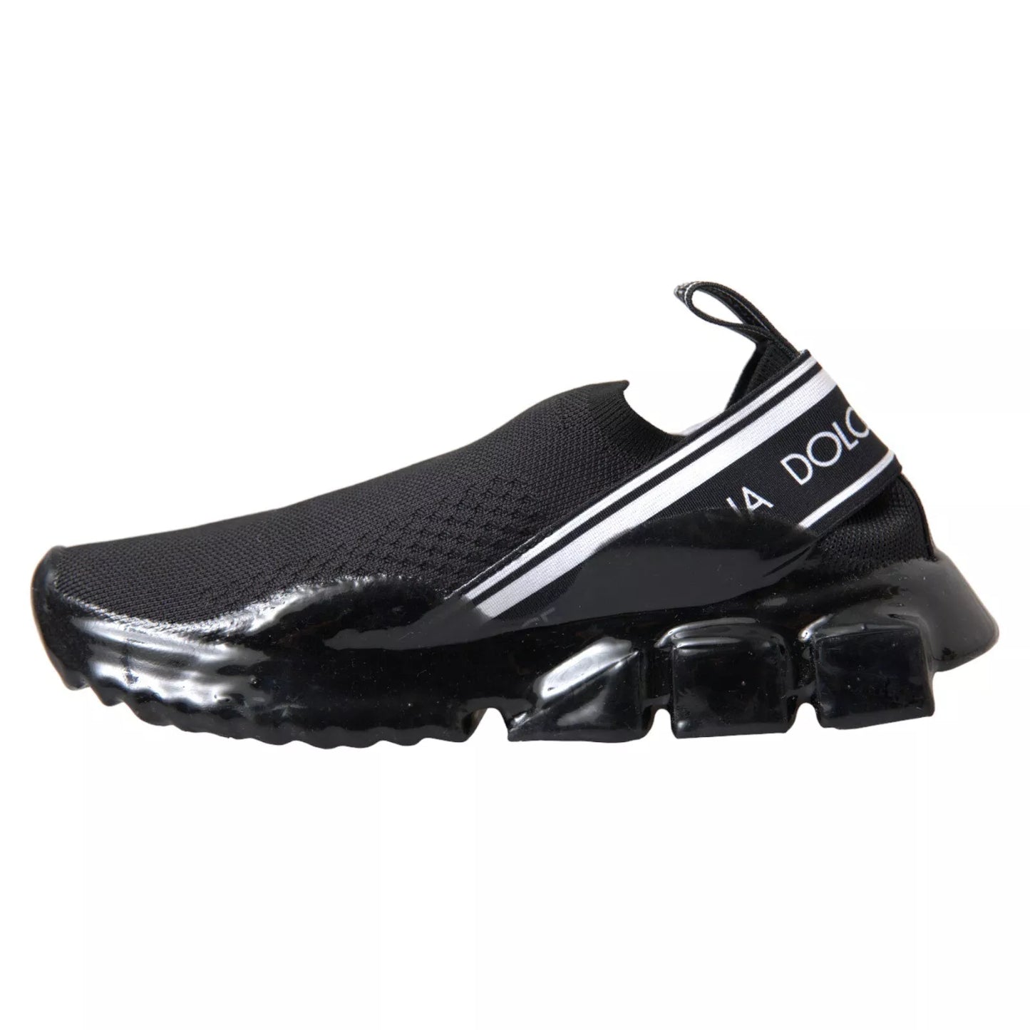 Dolce &amp; Gabbana Black Sorrento Slip On Low Top Sneakers