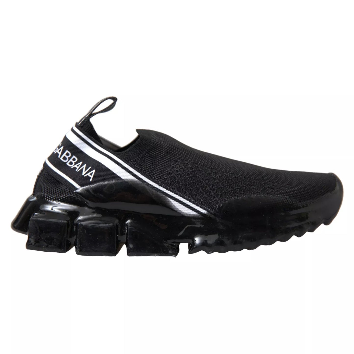 Dolce &amp; Gabbana Black Sorrento Slip On Low Top Sneakers