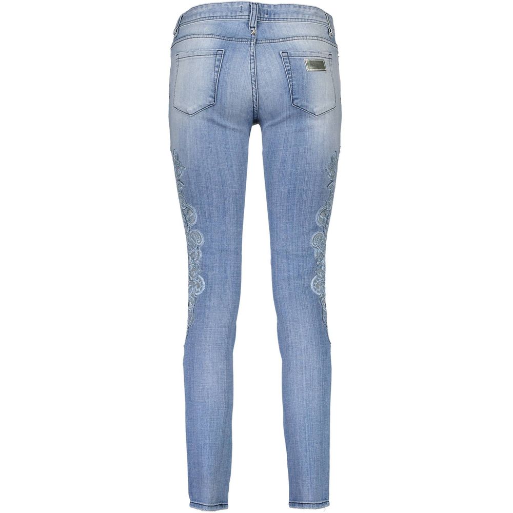Just Cavalli Hellblaue Damenjeans aus Baumwolle